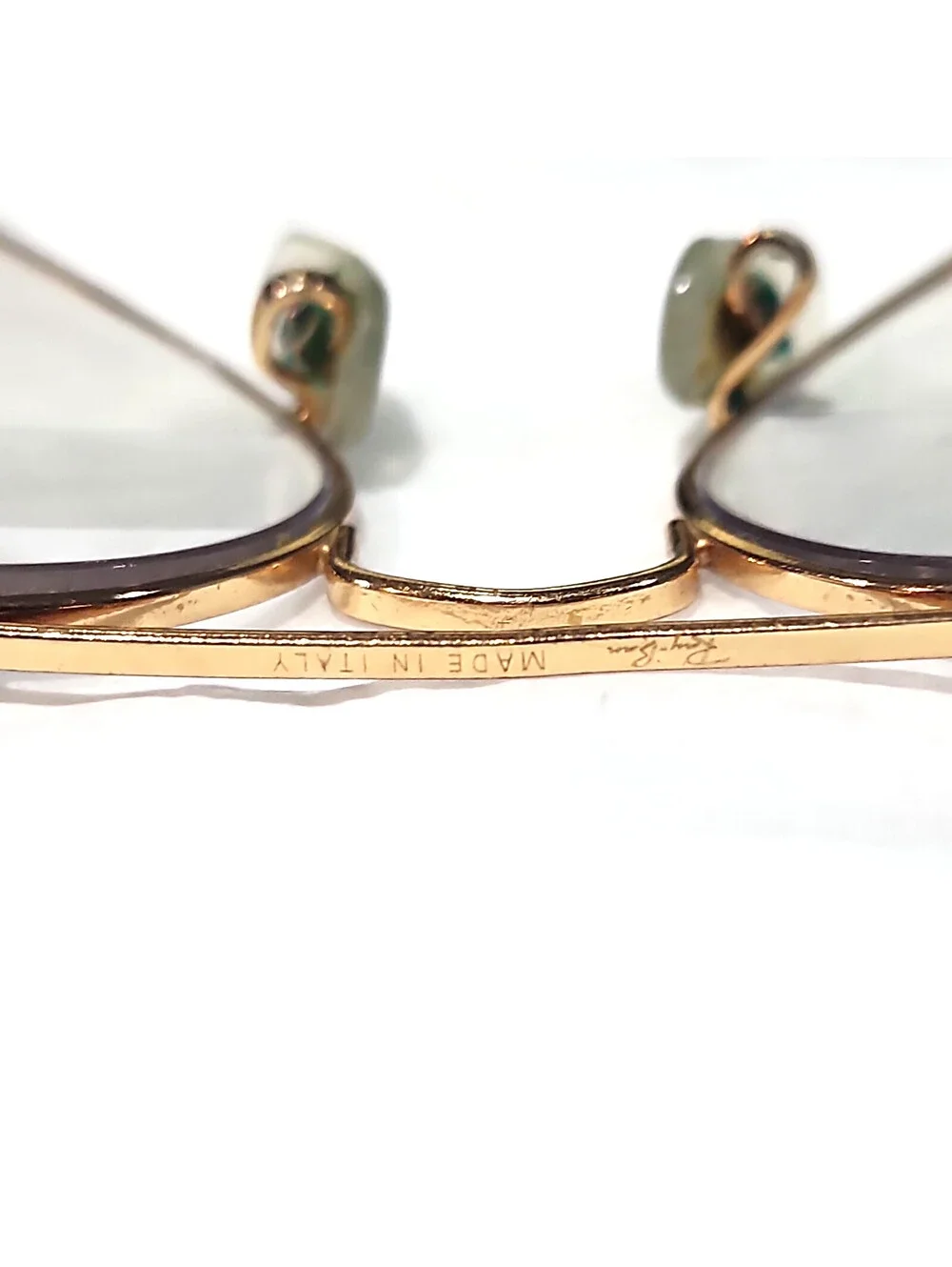 Ray Ban RB3025 No Lenses Aviator Gold Sunglasses Frame 58-14 Italy